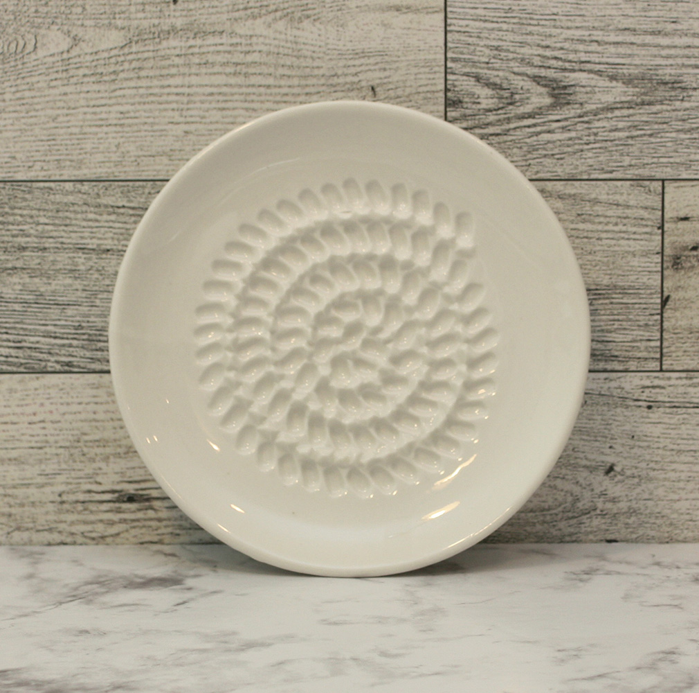 The Grate Plate Ceramic Grater: White
